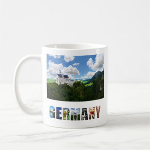 Neuschwanstein slottBayern tysklant foto Kaffemugg