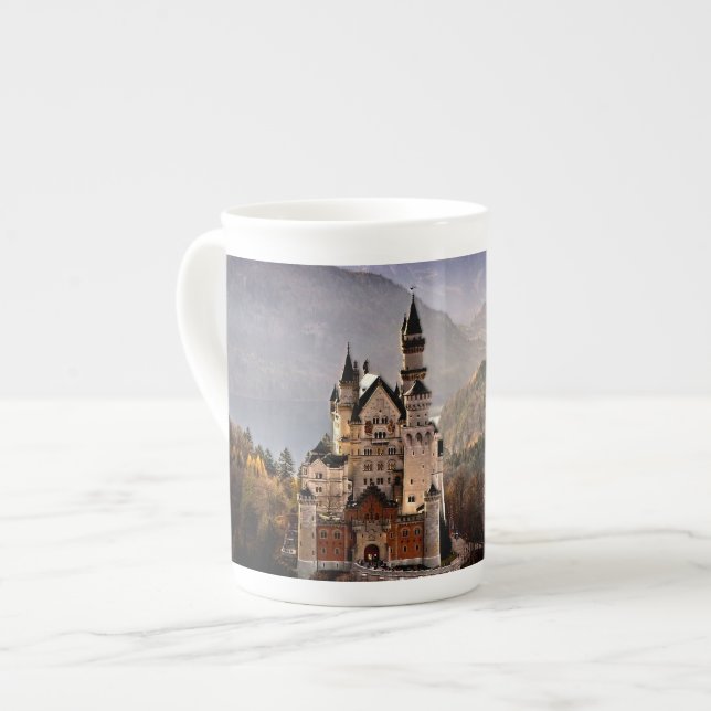 Neuschwanstein slottet Tyskland Benporslin Mugg (Framsida vänster)