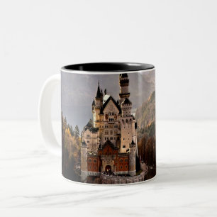 Neuschwanstein slottTyskland Två-Tonad Mugg