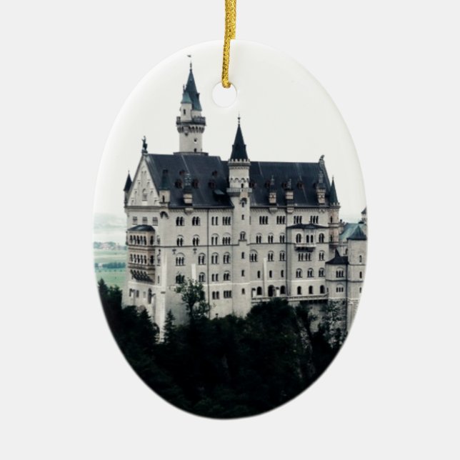 Neuschwansteins slott julgransprydnad keramik (Framsidan)