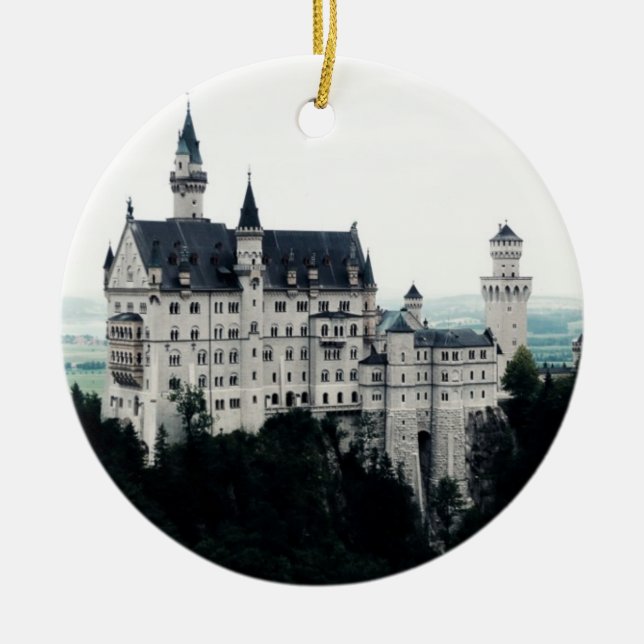 Neuschwansteins slott julgransprydnad keramik (Framsidan)