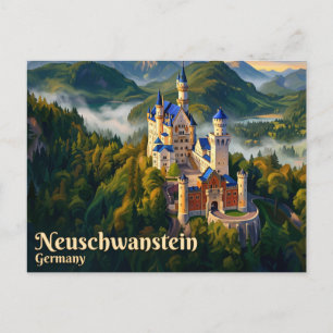 Neuschwansteins slott Tyskland Vykort