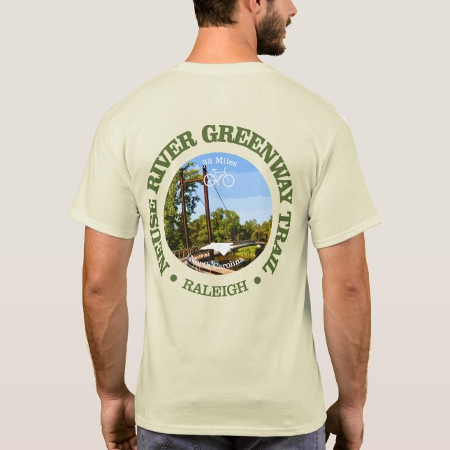Neuse River Greenway Trail (cykling c) T Shirt (Baksida)