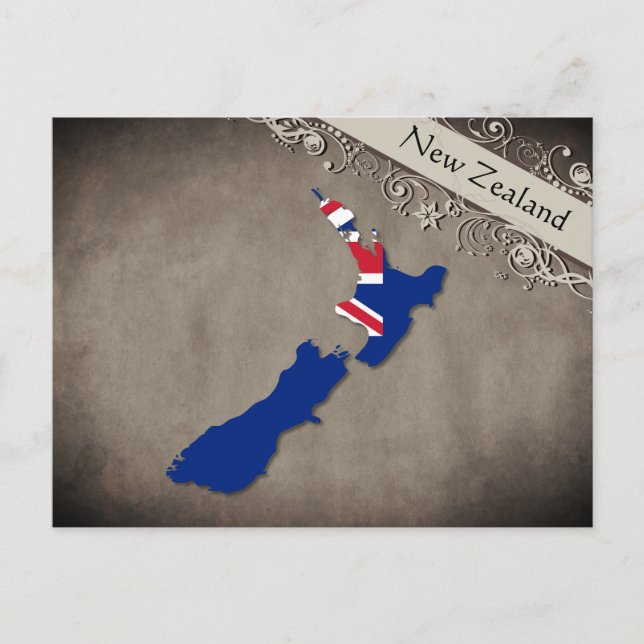 Neuseeland Vykort (Framsida)