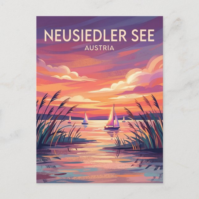 Neusiedler See Österrike Vykort (Framsida)