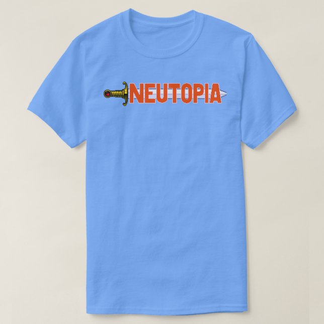 Neutopia TurboGrafx16 Rubrik Skärm T Shirt (Design framsida)