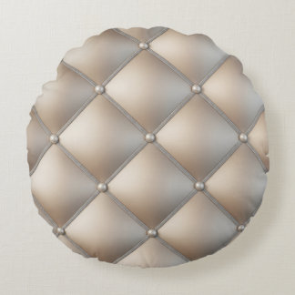 Neutral 3D Diamond Throw Pillow: AccessorizedPearl Rund Kudde