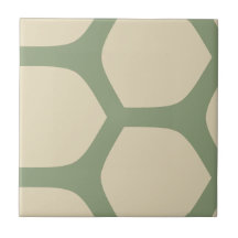 Neutral Abstrakt Grön & Beige Minimal Mönster
