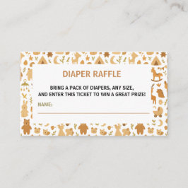 Neutral Baby Boy Shower | Cute Safari Animal Tilläggskort