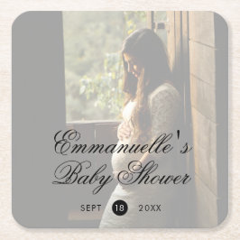 Neutral babyskugga - modernt foto underlägg papper kvadrat