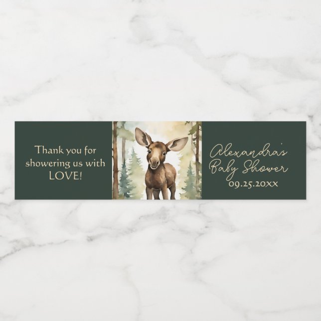 Neutral babystövel för baby-moos-kön vattenflaskor etikett (Singel etikett)