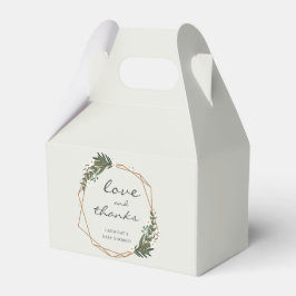 Neutral babystövel i guld Geometric Gender Neutral Presentaskar