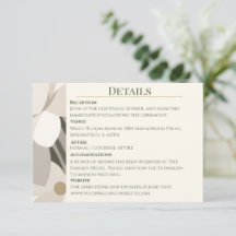 Neutral Beige Abstrakt Modern Redaktionell Bröllop