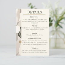 Neutral Beige Abstrakt Modern Redaktionell Bröllop