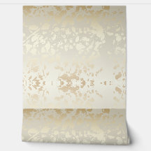Neutral Beige Blommig Sömlös Tapet