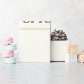 Neutral Beige Brun Lekal Birthday Presentpapper