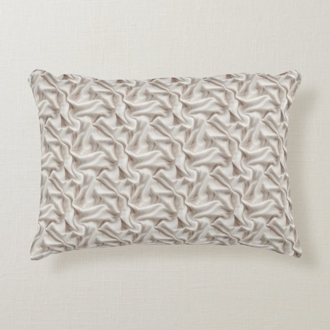 Neutral Beige, Crème & Elfenbensfärgad Accentkudde Prydnadskudde (Framsidan)