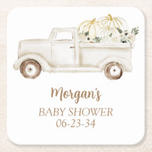 Neutral Beige Liten Pumpa Söt Baby Shower