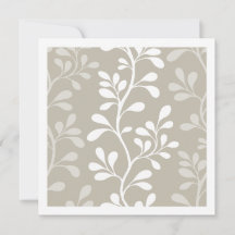 Neutral Beige Paisley Waltz Minimal Botanisk