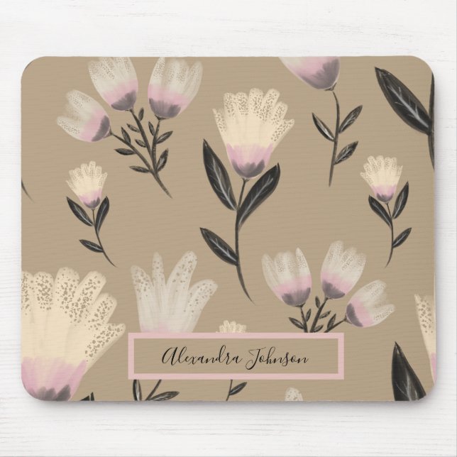 Neutral Blush Floral  | Modern Botanical Musmatta (Framsidan)