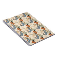 Neutral Boho Abstrakt Spiralanteckningsbok