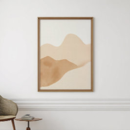 Neutral Boho Akvarellaffisch | Digital nedladdning Perfect Poster