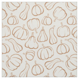 Neutral Boho Beige Pumpamuster Höst Halloween Tyg