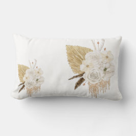 Neutral Boho Blommig Kuddcover | Lumbarkudde