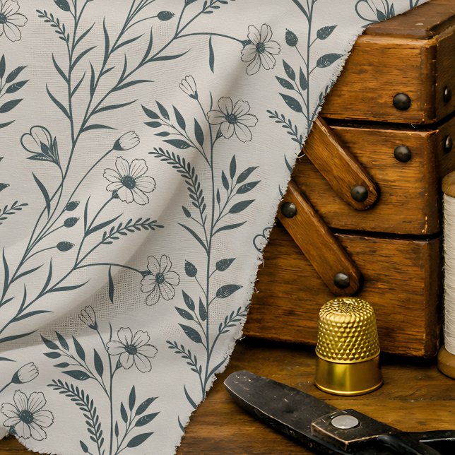 Neutral Boho Botanisk  Tyg (Skapare uppladdad)