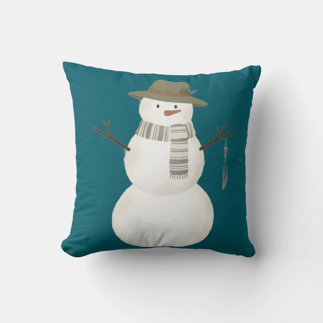 Neutral Boho Snömannen Kastkudde  Kudde (Framsida)