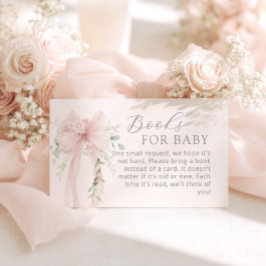 Neutral Bow Greenery Books for baby Tilläggskort