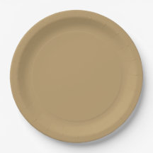 Neutral Brun Pappers Tallrik