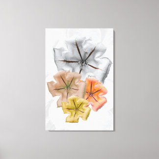 Neutral Colour Flower print | Flower Print Canvastryck