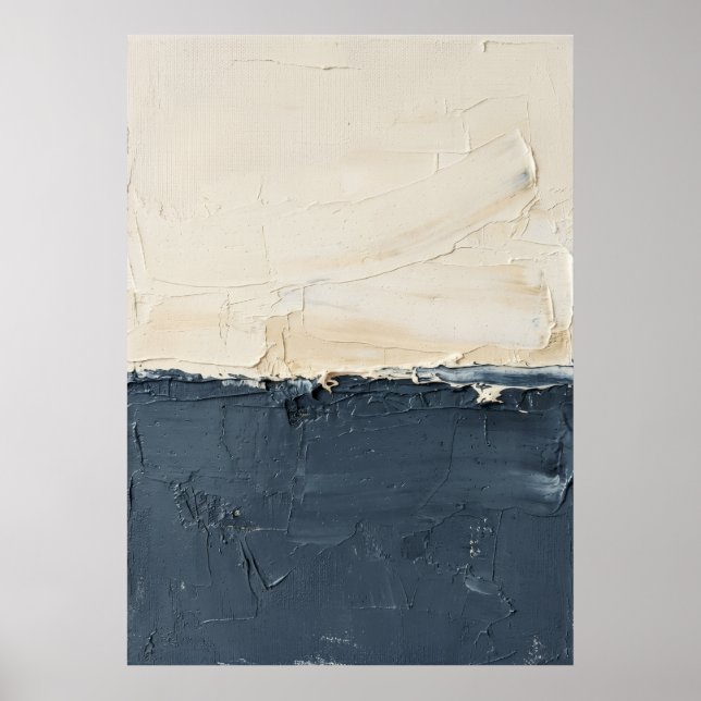 Neutral Cräm Imapsto Texturerad Gips Abstrakt Mi Poster (Framsidan)