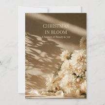 Neutral Dahlia Elegant Julkort