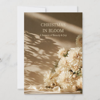Neutral Dahlia Elegant Julkort