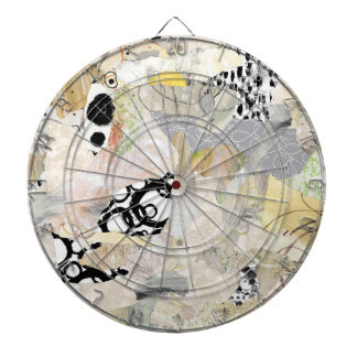 Neutral Elegant Abstract Collage Design Darttavla