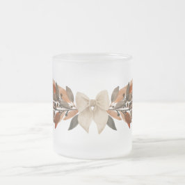 Neutral Fall Leaf “Happy Thanksgiving” Mug Frostad Glasmugg