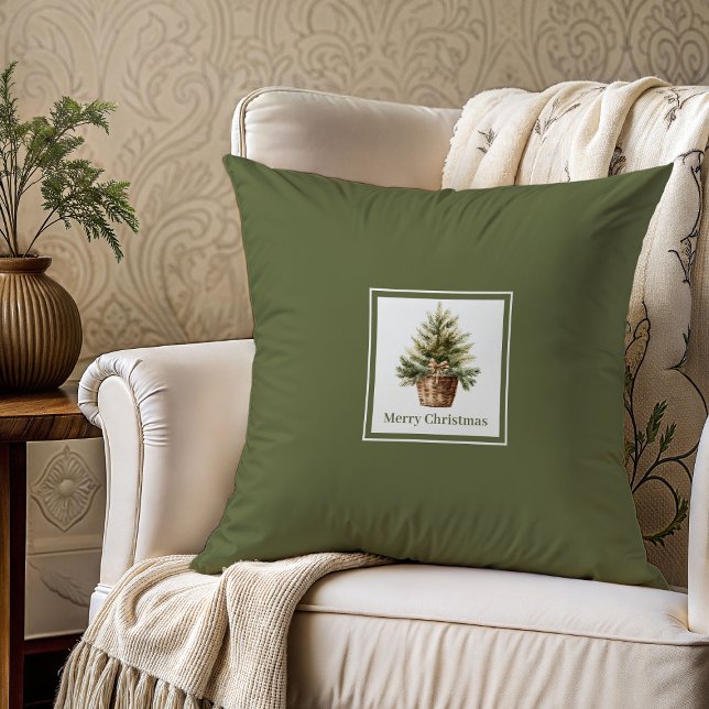Neutral familjekudde julklappsidé kudde (Neutral Family Pillow Christmas Gift Idea)