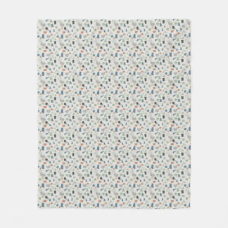 Neutral färg geometriskt mönster – Modernt Fleecefilt