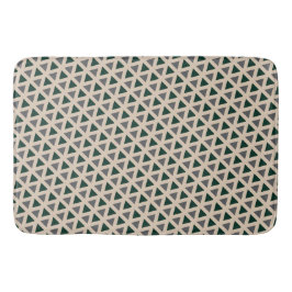 Neutral geometric triangle Bath Mat Badrumsmatta