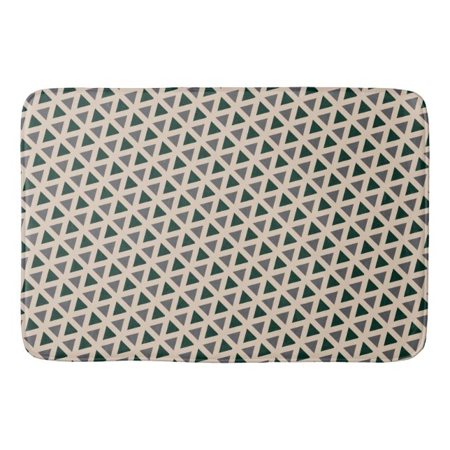 Neutral geometric triangle Bath Mat Badrumsmatta (Framsidan)