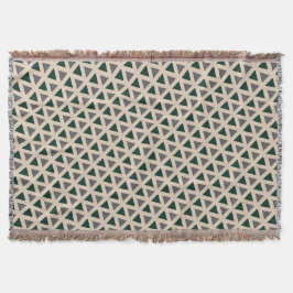 Neutral geometric triangle Throw Blanket Filt