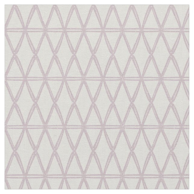 neutral geometrisk lavendellattice tyg (Närbild)