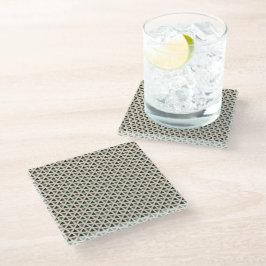 Neutral geometrisk triangel Glas Coaster