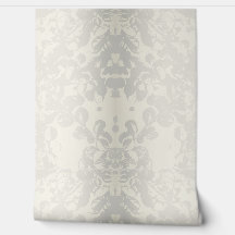 Neutral Grå Beige Blommig Sömlös Tapet