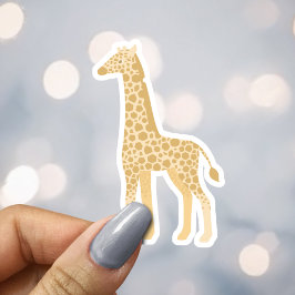 Neutral Gul Giraff Safari Kuvert Sigill Klistermärken