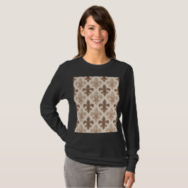 Neutral jord kunglig Fleur-de-lis stil  T Shirt