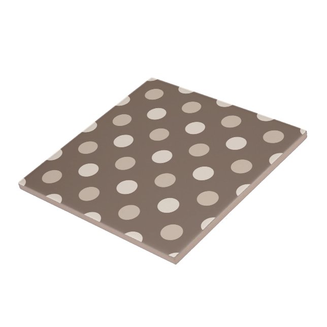 Neutral jordbrun prickig design  kakelplatta (Sidan)