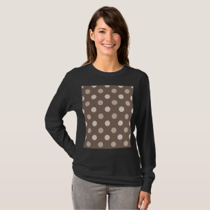 Neutral jordbrun prickig design  t shirt